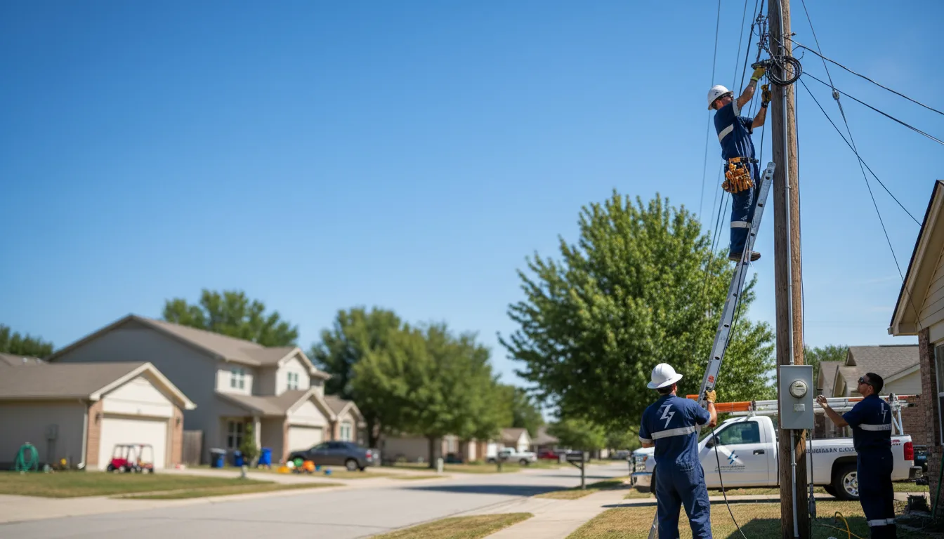 Residential electrician providing installation services in Collinsville, VA